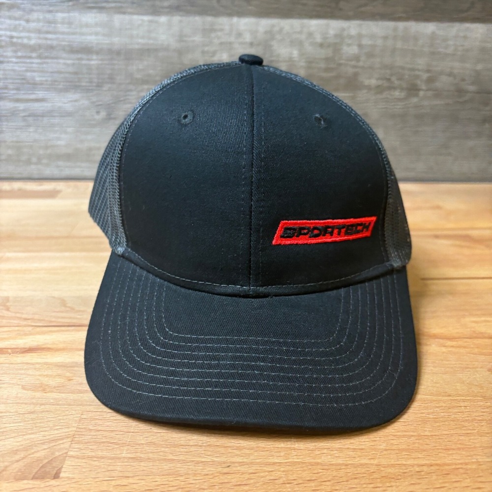 Sportech Hat Cap Snapback Black Gray‎ Adjustable One Size OEM Manufacturing